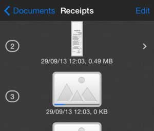 SharpScan: Working with big documents